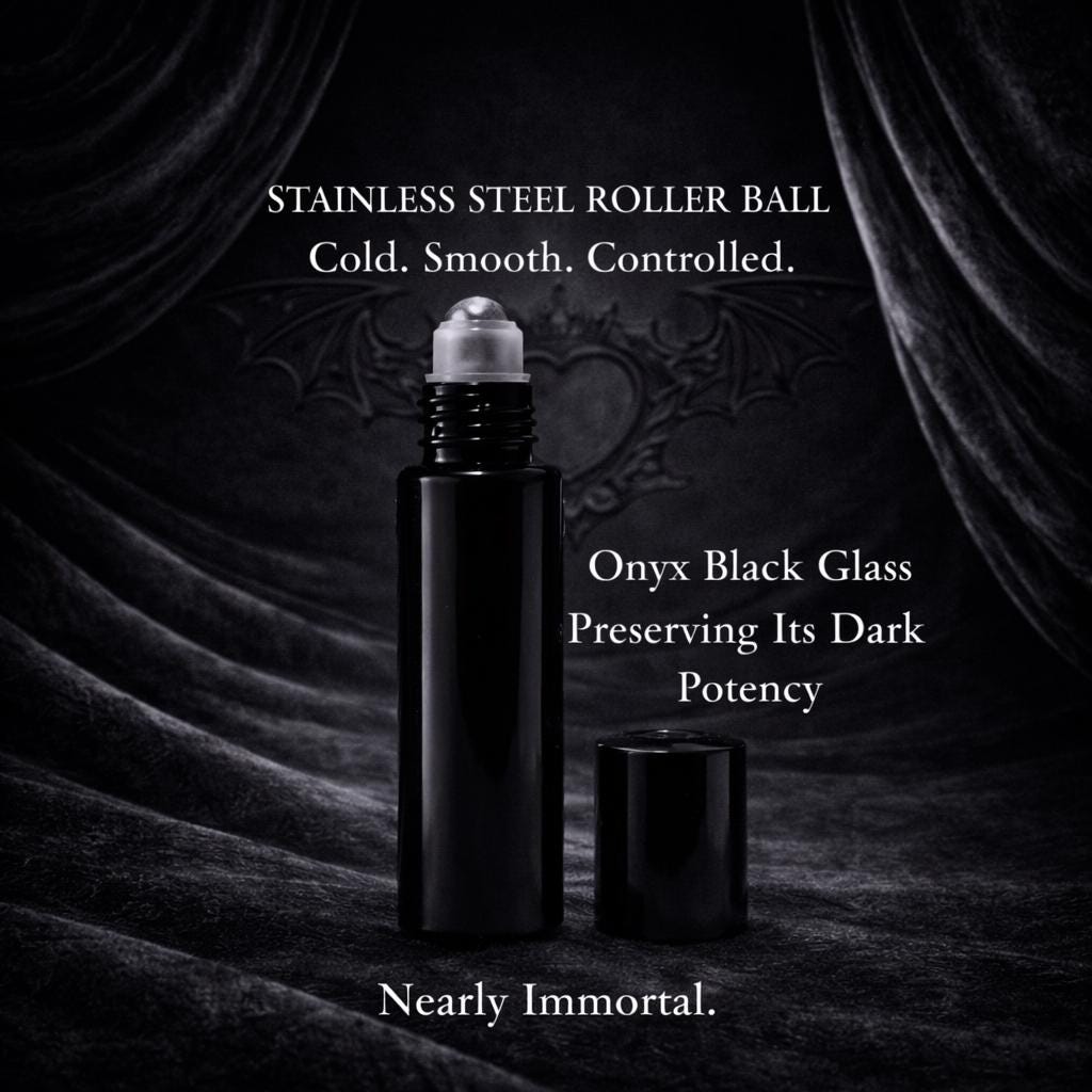 SÉANCE – Wooden Ouija Board, Amber, Vanilla & Incense Smoke | Rollerball Perfume Oil | Gothic Witchy
