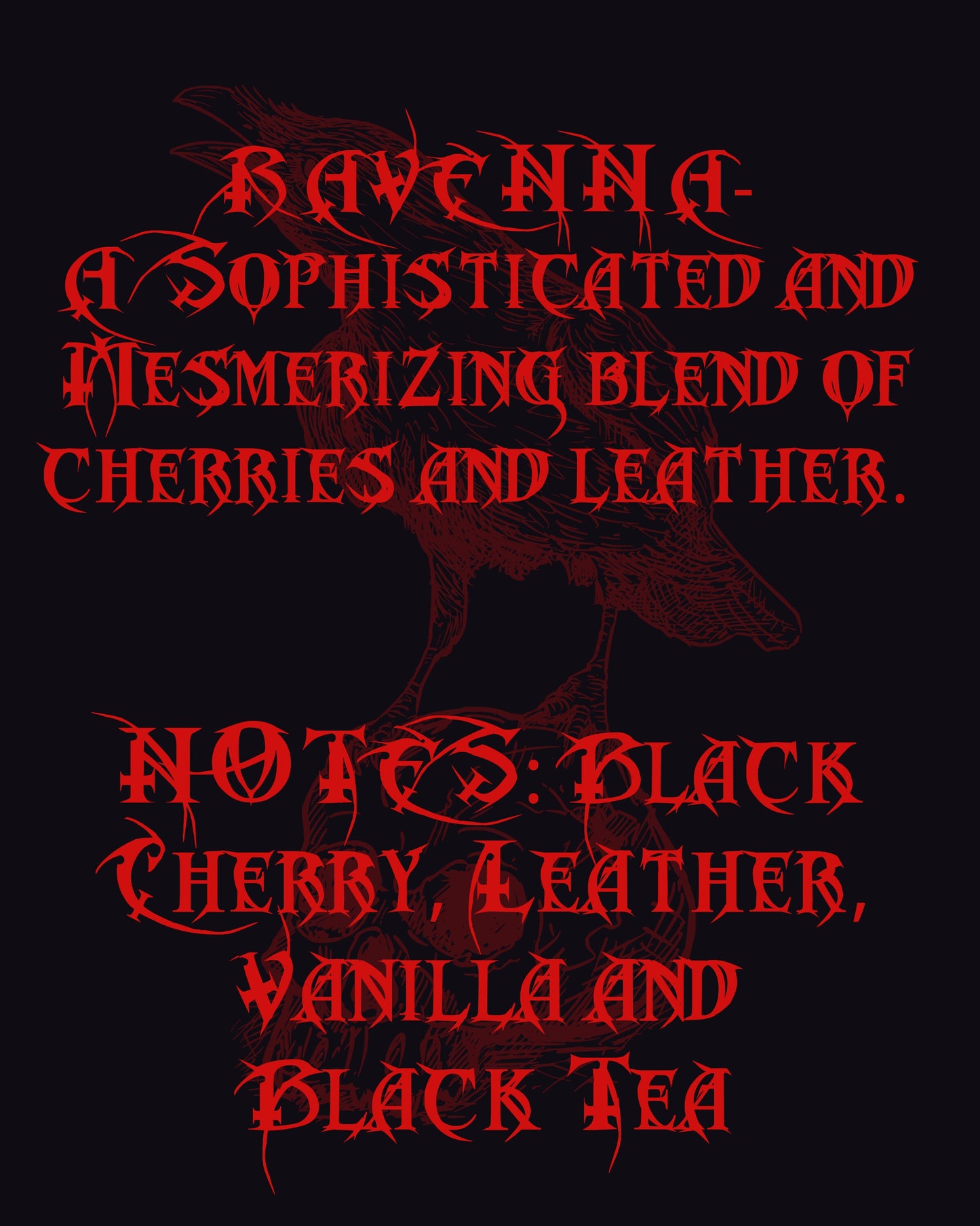 RAVENNA Perfume Oil - Black Cherry, Leather, Vanilla and Black Tea
