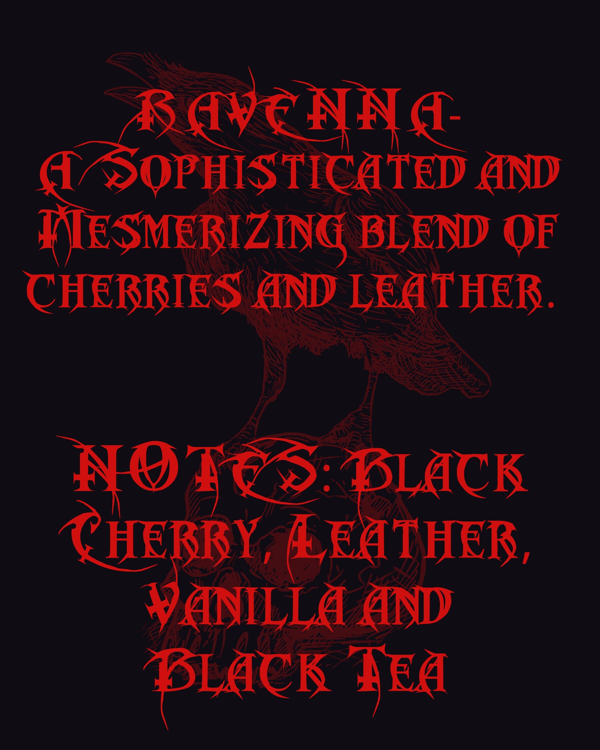 RAVENNA Perfume Oil - Black Cherry, Leather, Vanilla and Black Tea