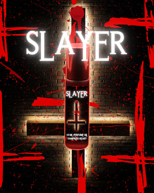 SLAYER Perfume Oil with Blood Orange, Patchouli, Vanilla, Clove, Lavender, and Black Pepper
