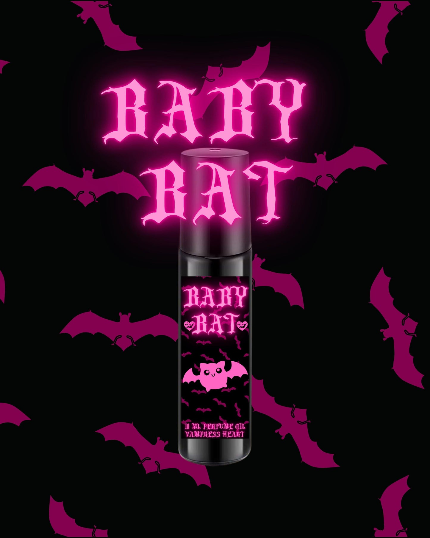 BABY BAT Perfume Oil with Pink Sugar, Strawberries, Vanilla Marshmallows and Baby Powder