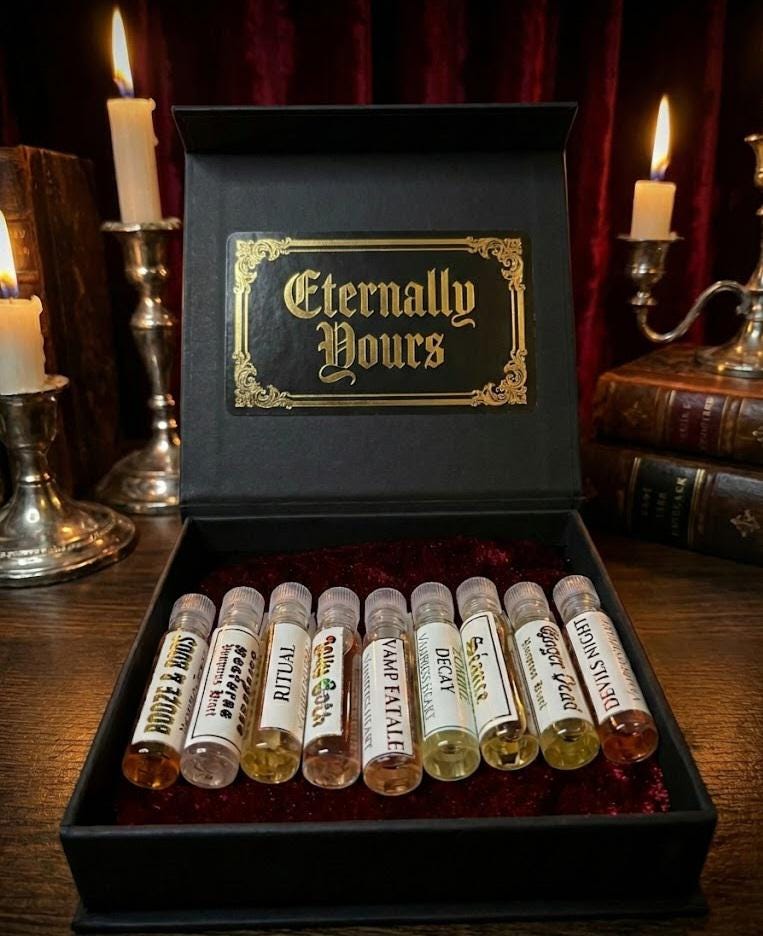 Vampress Heart Custom Perfume Oil Sample Pack, Gothic Fragrances