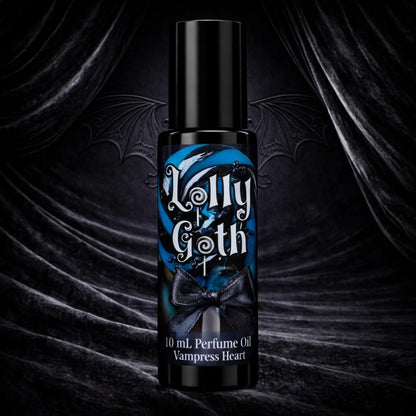 Lolly Goth Extrait Perfume Oil Sweet Gothic Cotton Candy Licorice Vanilla Unisex Vegan Rollerball Dark Gift