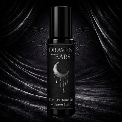 Draven Tears Extrait Perfume Oil Dark Rain Petrichor Gothic Fragrance Smoky Earth Unisex Vegan Long Lasting
