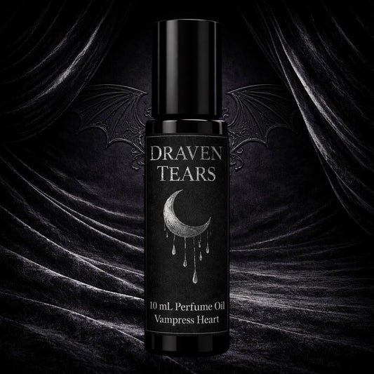 Draven Tears Extrait Perfume Oil Dark Rain Petrichor Gothic Fragrance Smoky Earth Unisex Vegan Long Lasting