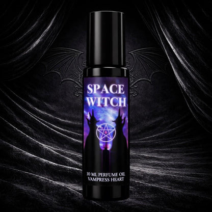 SPACE WITCH Perfume Oil with Vanilla, Coconut, Jasmine Petals and Amber Musk