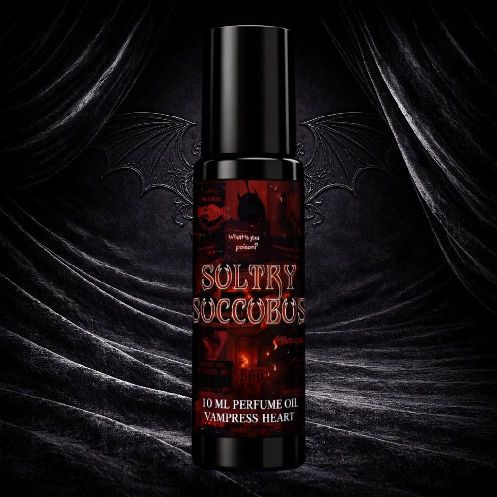Sultry Succubus - Blood Orange, Cinnamon, Dragons Blood - Perfume Oil - Gothic Perfume, Vegan Rollerball