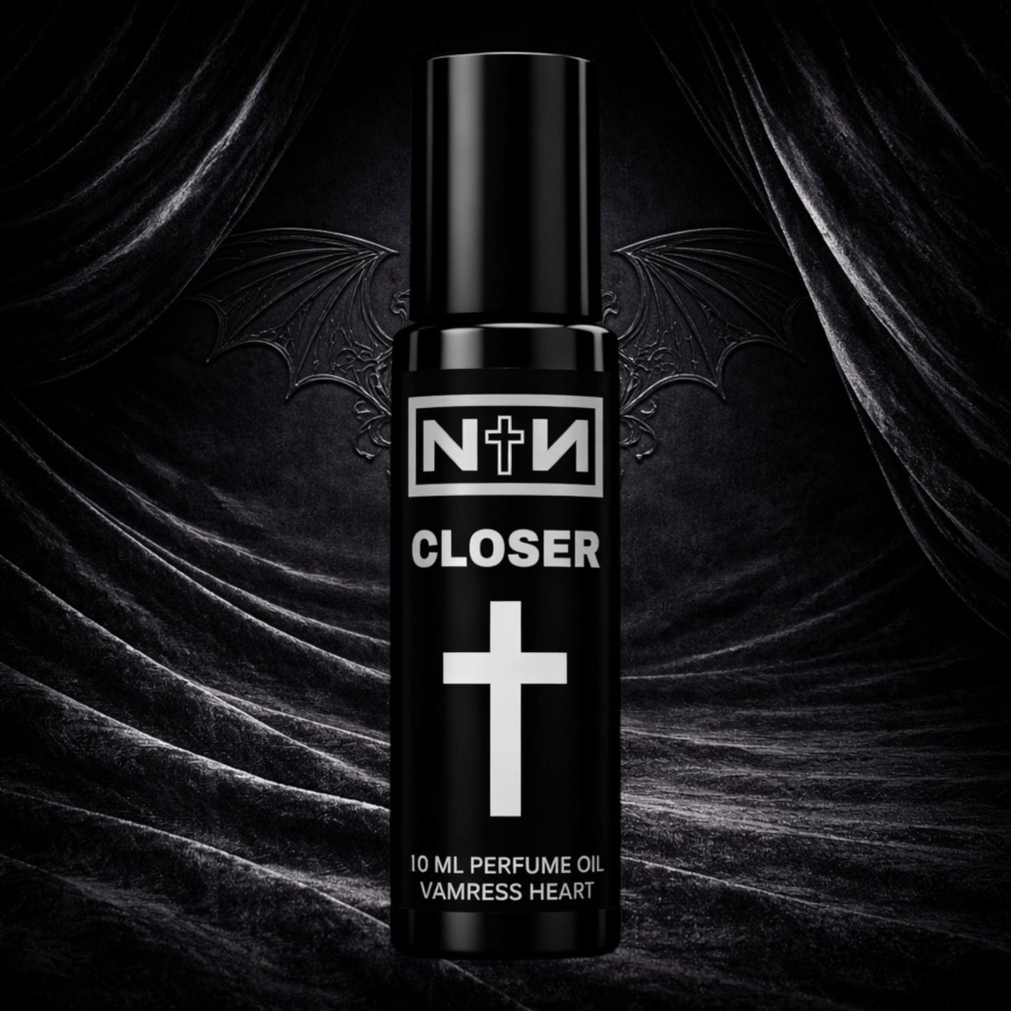 CLOSER Nine Inch Nails Perfume Oil- Leather, Black Pepper, Black Licorice, Wooden Crosses and Dragon's Blood