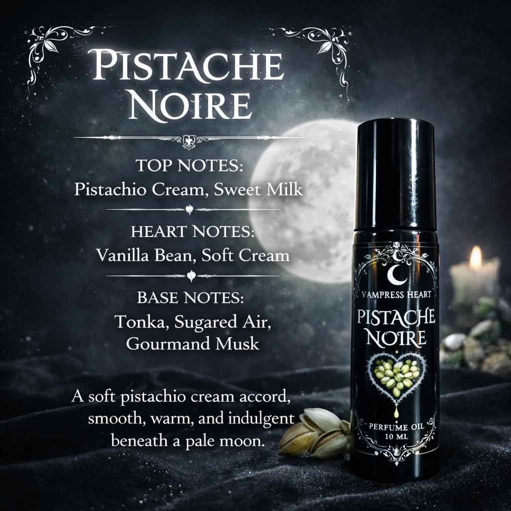 Pistache Noire – Pistachio, Vanilla, Marshmallow Cream – Perfume Oil Rollerball – Sweet Gourmand Fragrance