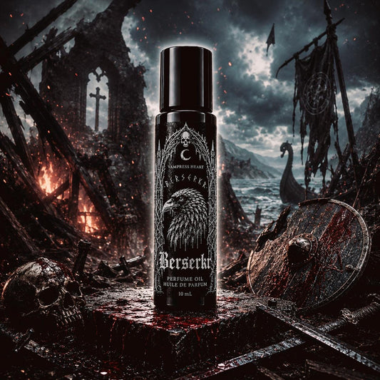 BERSERKR - Primal Ritual Viking Gothic Perfume Oil | Spikenard, Smoldering Resins, Weathered Fur, Metallic Iron, Dark Unisex