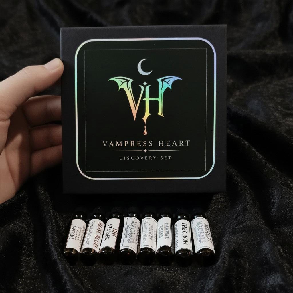 Perfume Oil Sample Pack Gothic Extrait Discovery Set Build Your Own Perfume Samples Vegan Unisex Fragrance