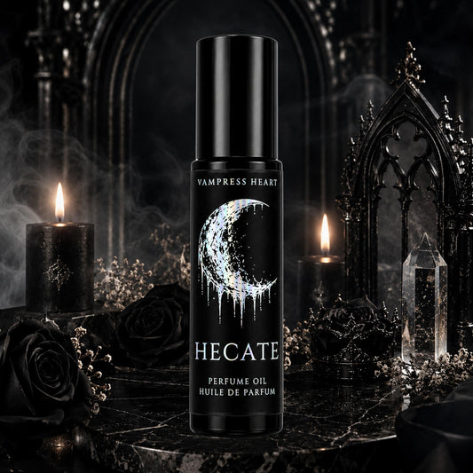 Hecate – Moonlit Jasmine, Pear, Apricot & Luminous Musk – Perfume Oil Rollerball – Witchcraft Fragrance