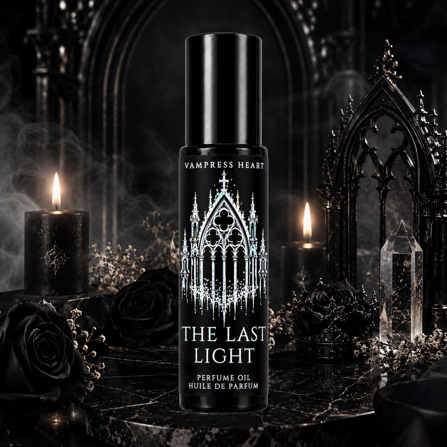 The Last Light– Dying Sunlight, Hidden Eyes & Twilight Smoke – Perfume Oil Rollerball – Gothic Amber Perfume