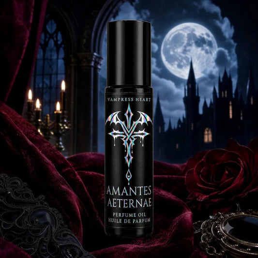 Regina Noctis Vampire Queen Perfume Oil – Black Cherry, Jasmine, Amber – Gothic Fragrance