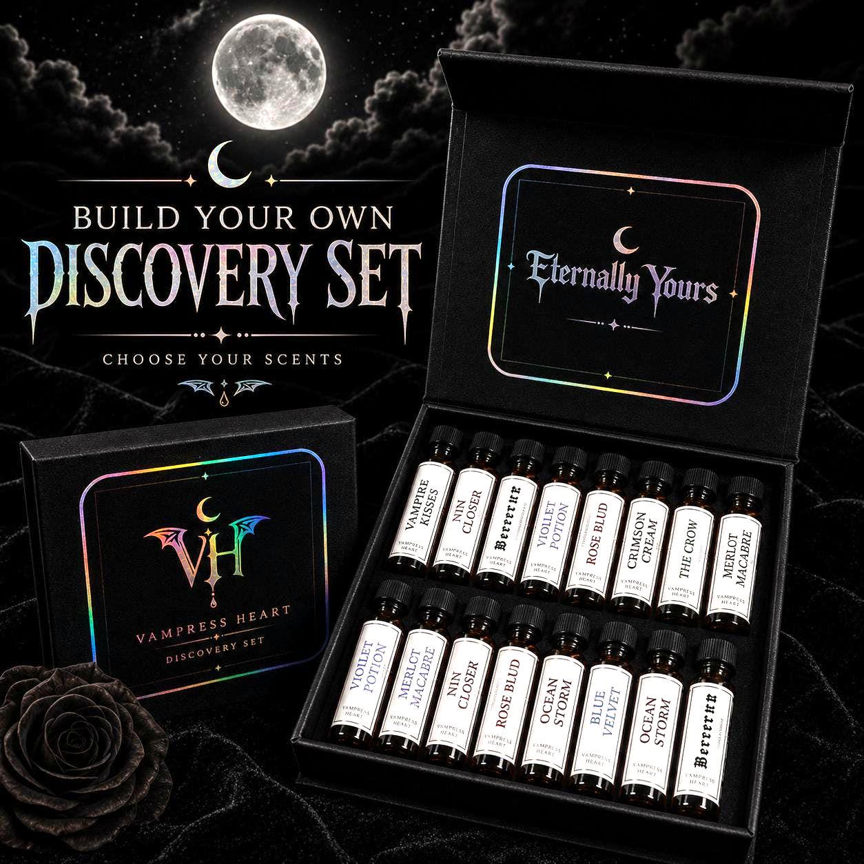 Perfume Oil Sample Pack Gothic Extrait Discovery Set Build Your Own Perfume Samples Vegan Unisex Fragrance