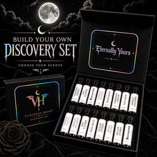 Perfume Oil Sample Pack Gothic Extrait Discovery Set Build Your Own Perfume Samples Vegan Unisex Fragrance