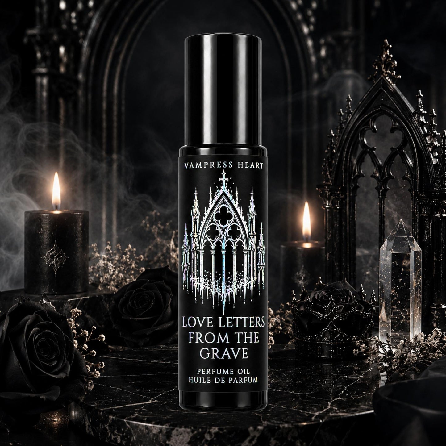 Love Letters From The Grave – Dusty Letters, Aged Parchment & Candlelit Library – Perfume Oil Rollerball – Dark Academia Perfume
