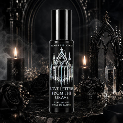 Love Letters From The Grave – Dusty Letters, Aged Parchment & Candlelit Library – Perfume Oil Rollerball – Dark Academia Perfume
