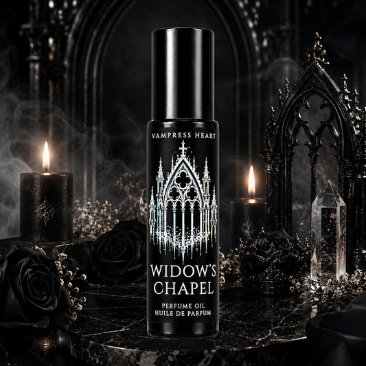 Widow's Chapel – Church Incense, Dried Lilac & Cold Stone – Perfume Oil Rollerball – Gothic Perfume