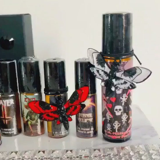 GOTH SENT Rollerball Perfume Oil with Bergamot, Lavender, Midnight Roses, Jasmine, Earthy Musk and Amber Gothic Perfume Goth gifts