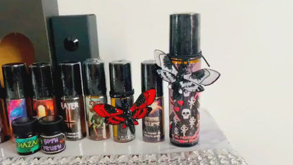 GOTH SENT Rollerball Perfume Oil with Bergamot, Lavender, Midnight Roses, Jasmine, Earthy Musk and Amber Gothic Perfume Goth gifts